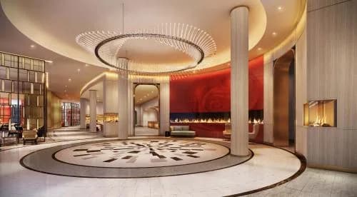 Lobby seating at Hilton Columbus Downtown