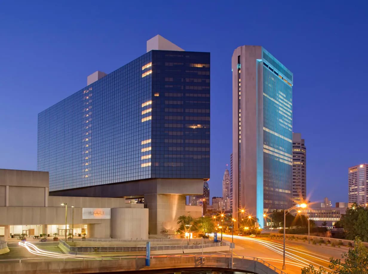The exterior of Hyatt Regency Columbus