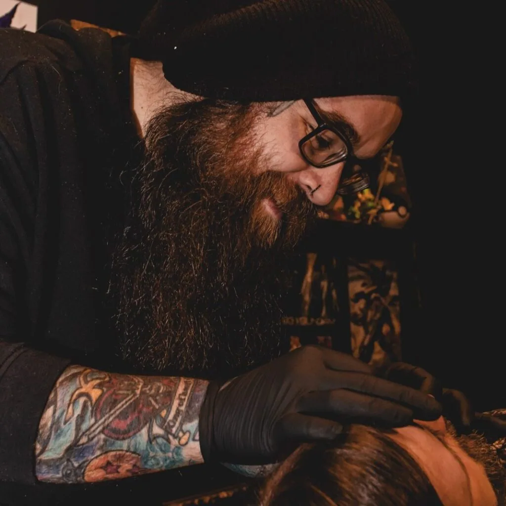 Portrait of Anthony, a Matsuri Ink artist from Ohayo Tattoo.