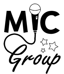 The MIC Group logo, featuring a microphone between the initials M, I, and C.